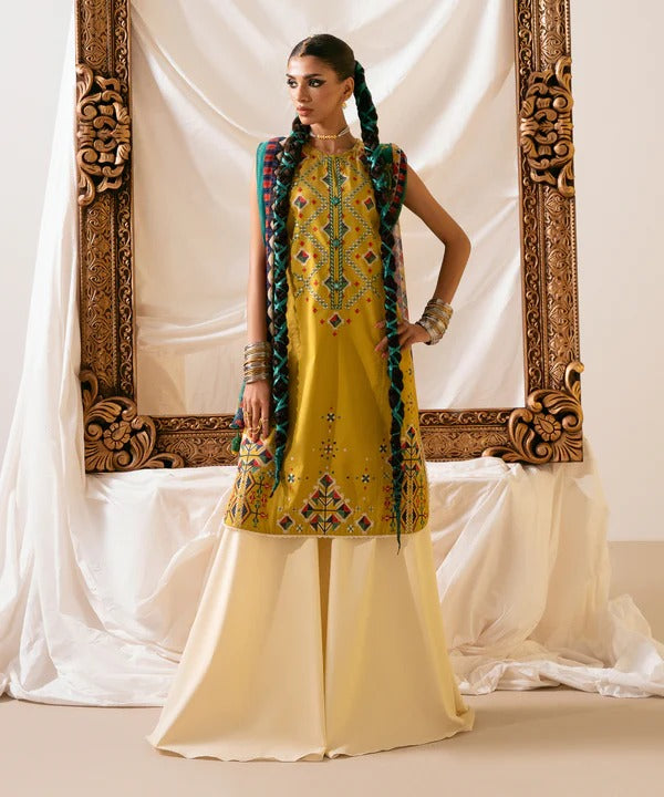 Dhanak 3-Piece Embroidered Dress SP-69 B