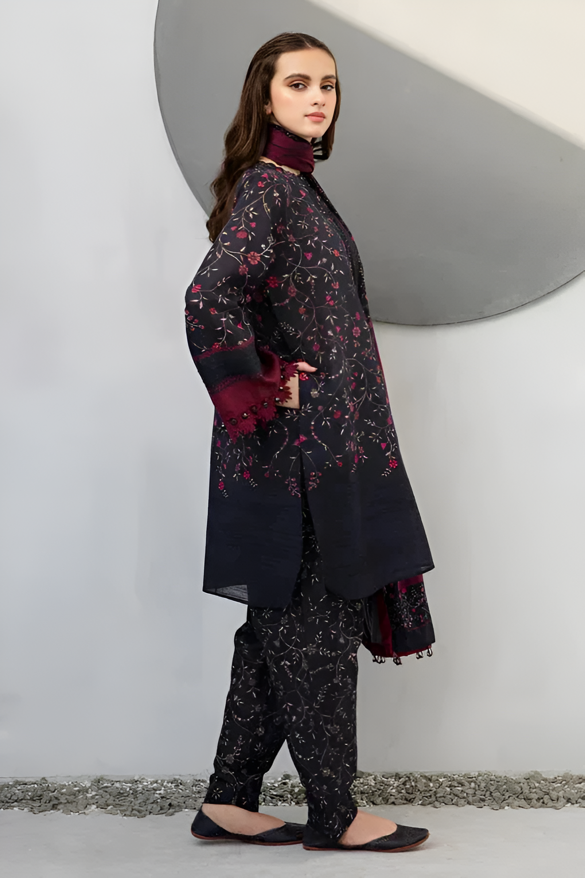 Baroque Summer Lawn 3 Piece PV-028
