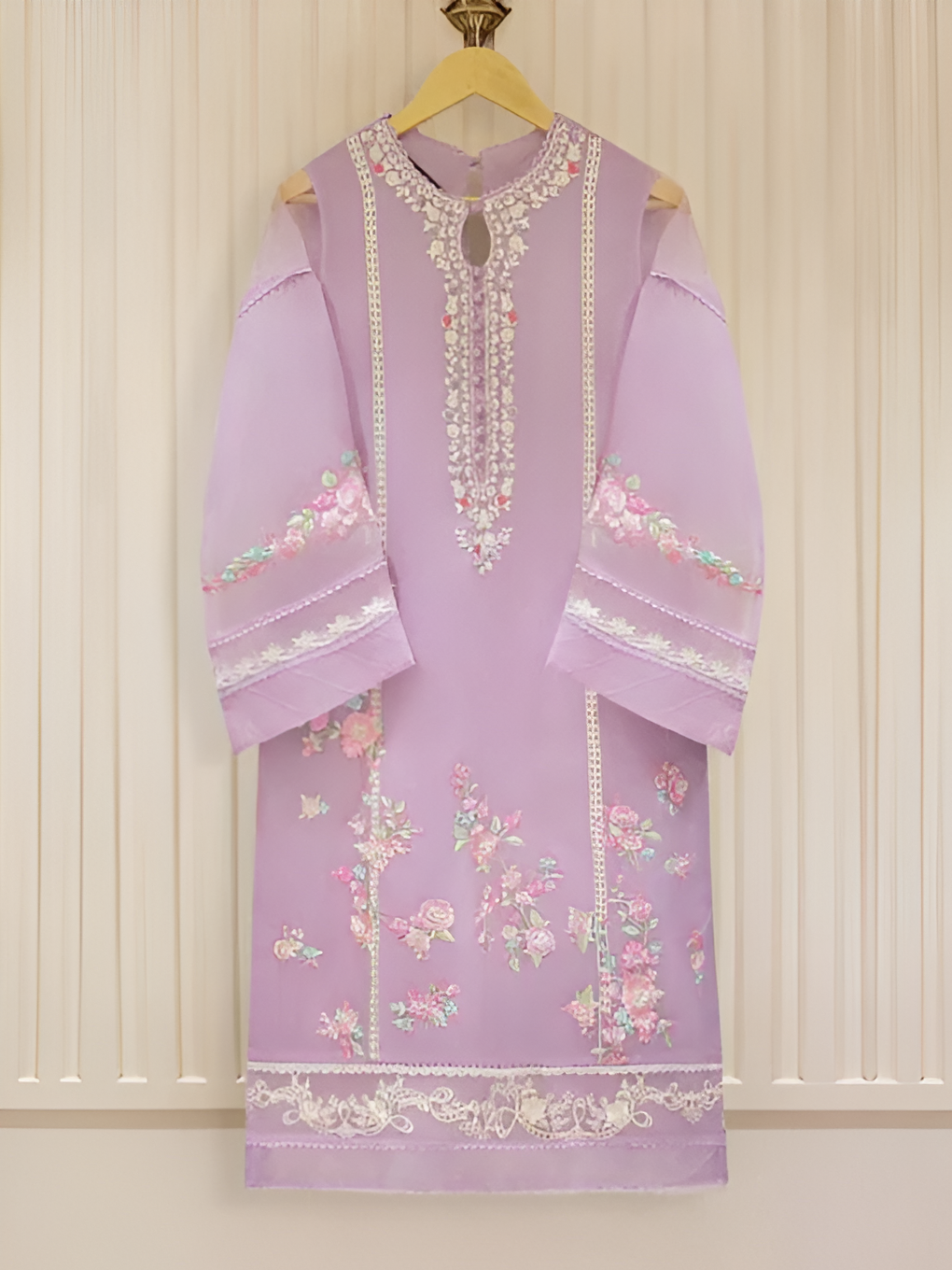 Poshak Villa 3 Piece Organza Dress PV-1024