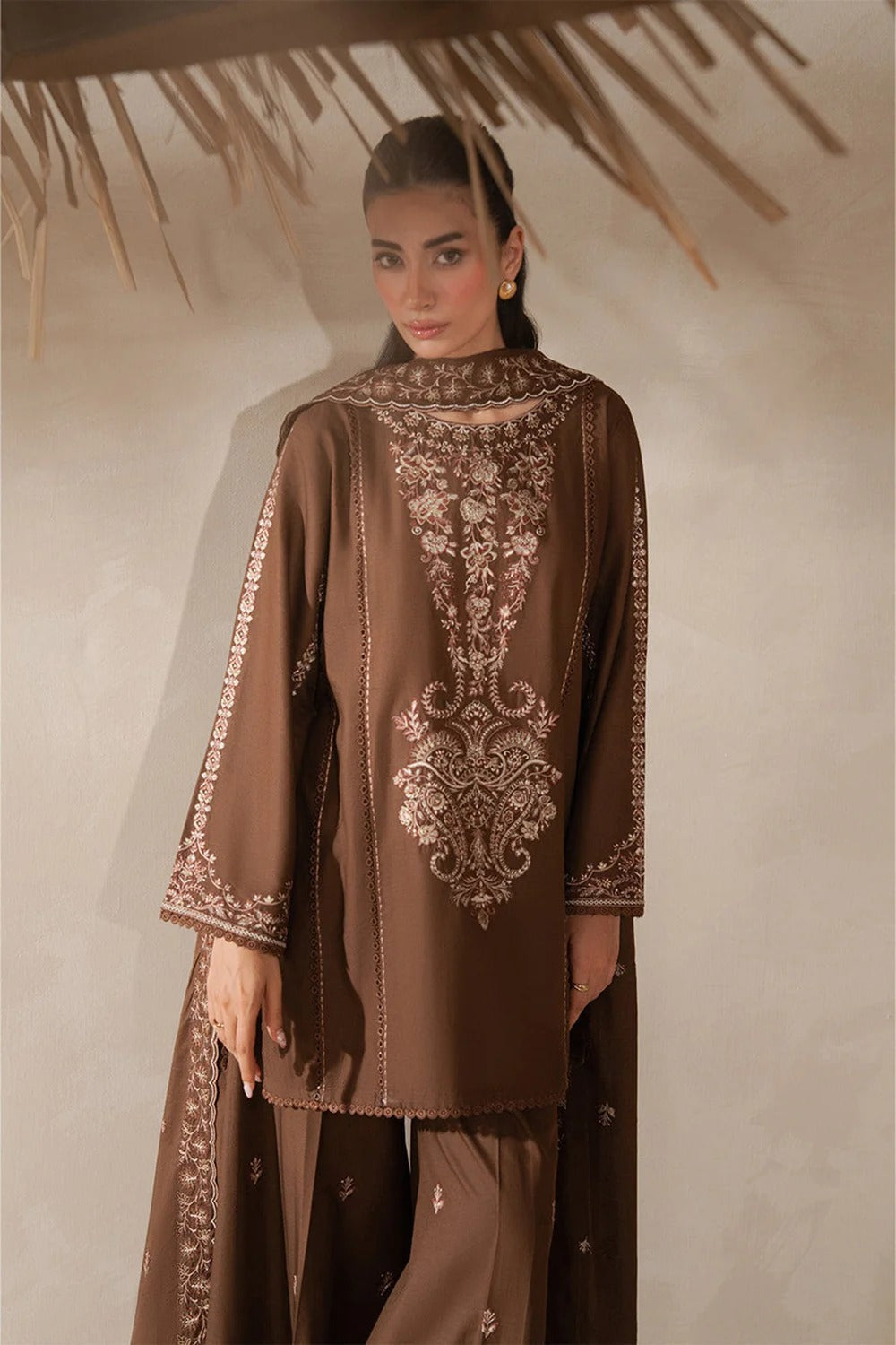 Dhanak 3-Piece Embroidered Dress BCT-70
