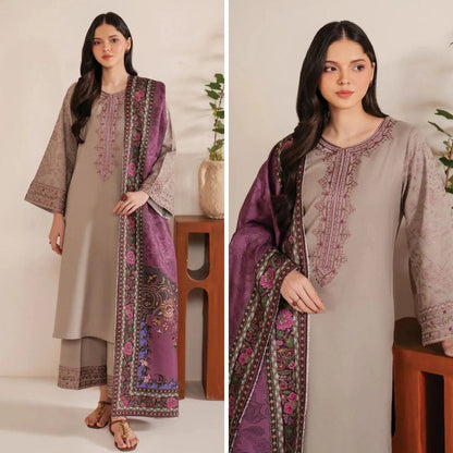 Jazmin 3 PIece Embroidered Lawn Suit PV-549