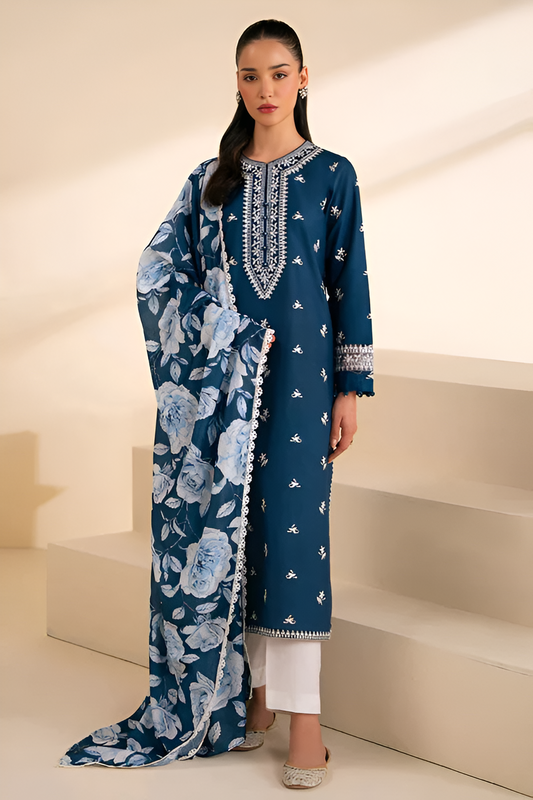 Sapphire Embroidered Lawn 3 Piece PV-128