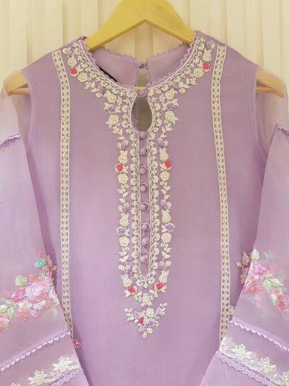 Poshak Villa 3 Piece Organza Dress PV-1024