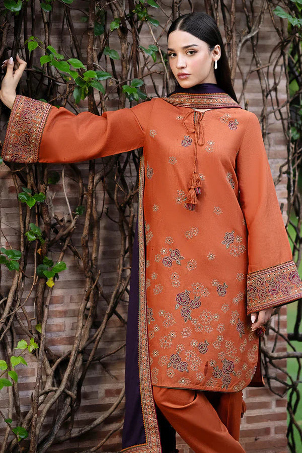Dhanak 3-Piece Embroidered Dress D-GD 21