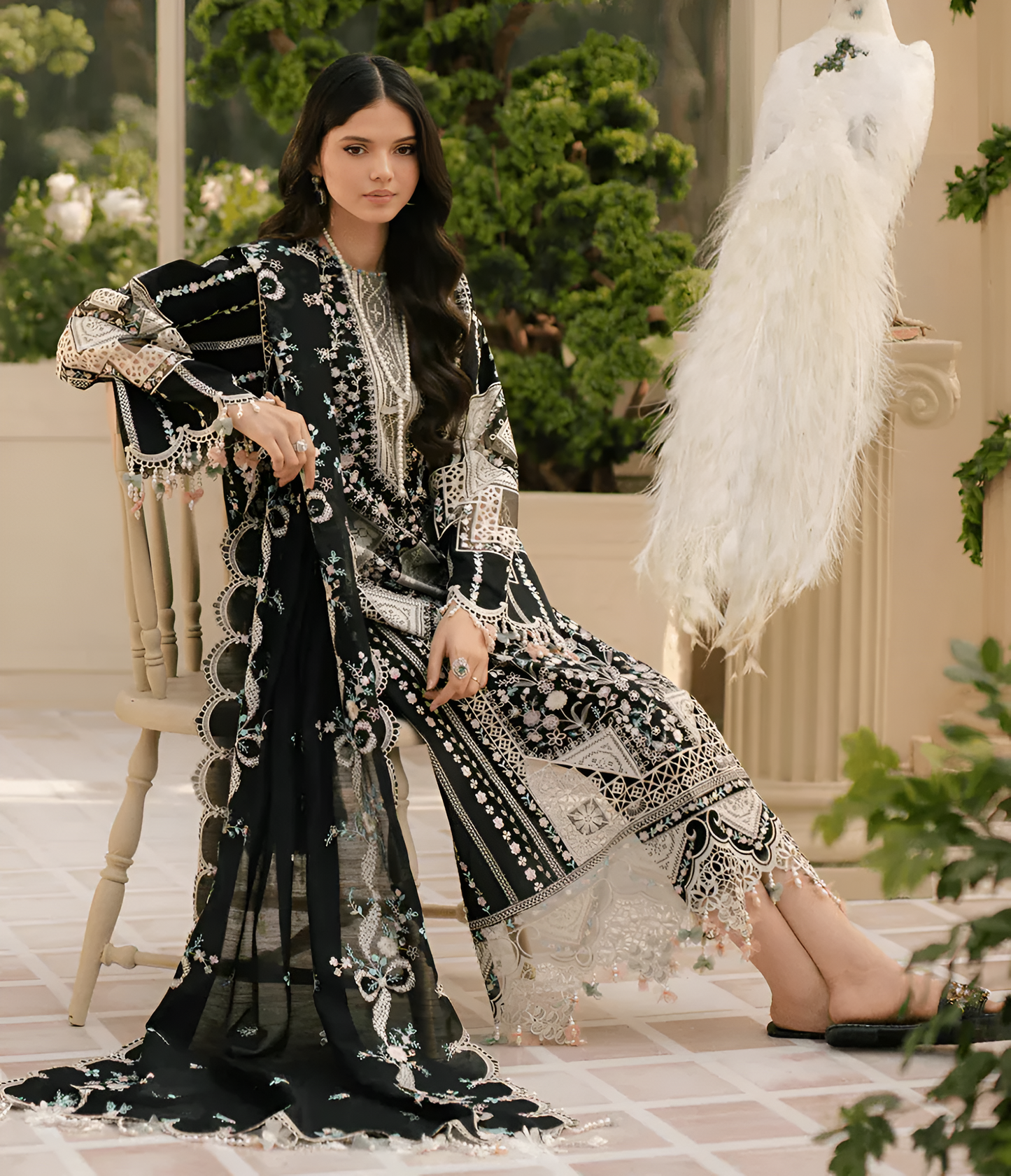 Bin Ilyas Embroidered 3 Piece Lawn PV-1022