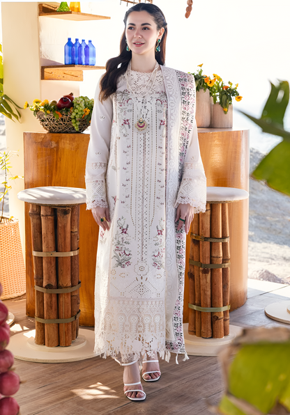Qalamkar 3 Piece Embroidered Lawn Dress PV-075