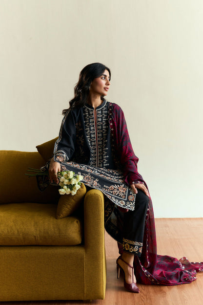Dhanak 3-Piece Embroidered Dress D-GD 60