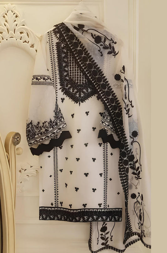 Agha Nor Embroidered 3 Piece Lawn Dress PV-68