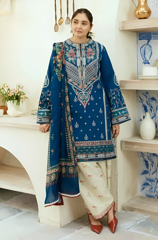 Zara ShahJahan 3-Piece Embroidered Lawn PV-35
