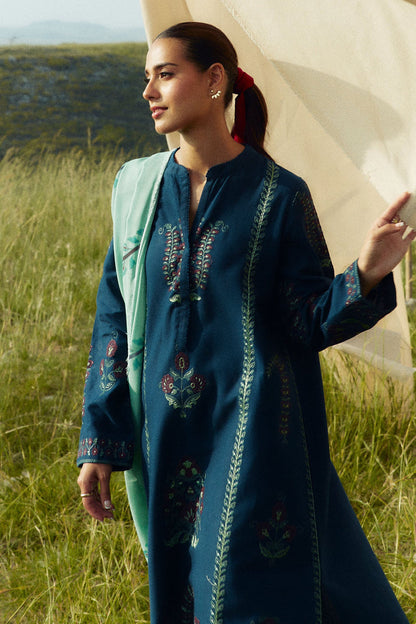 Dhanak 3-Piece Embroidered Dress D-GD 50