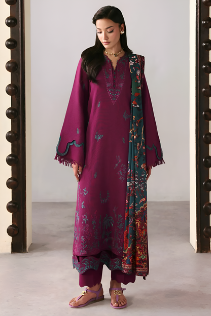 Poshak Villa Embroidered lawn 3 Piece Dress PV-3023