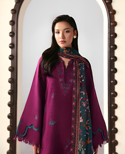 Poshak Villa Embroidered lawn 3 Piece Dress PV-3023