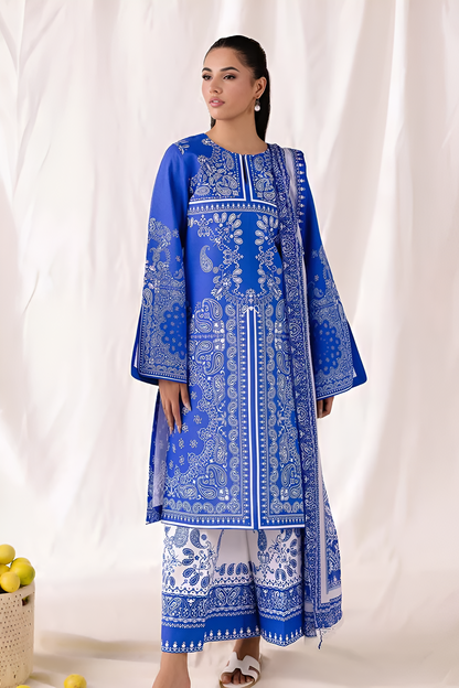 ZARA SHAHJAHAN Printed 3 Piece Suit PV-3049