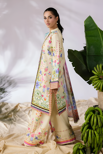 ZARA SHAHJAHAN Printed 3 Piece Suit PV-3048