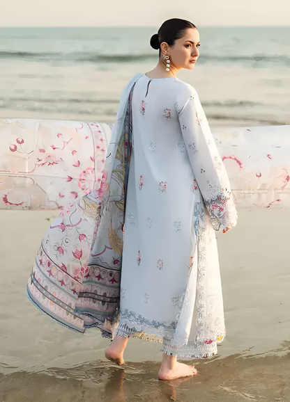Qalamkar Chikenkari Embroidered 3 Piece Lawn PV-575