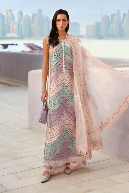 Maria B Luxury Lawn 3 Piece Embroidered PV-098
