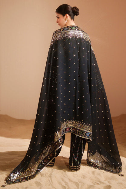 7008 - JZ Embroidered Velvet 3-Piece Dress