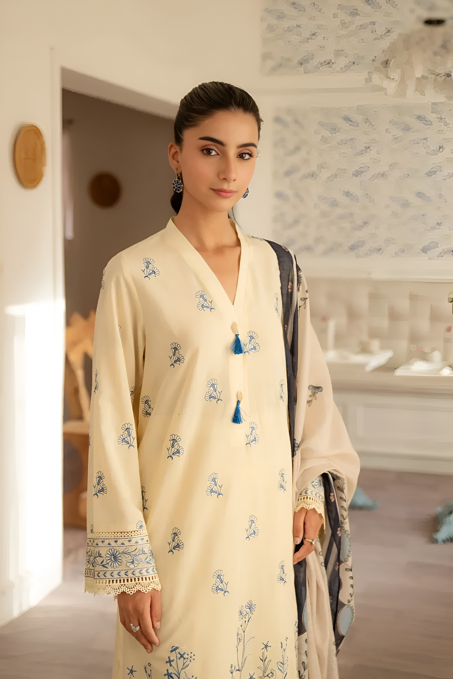 Cross Stitch Embroidered lawn 3 Piece PV-3031