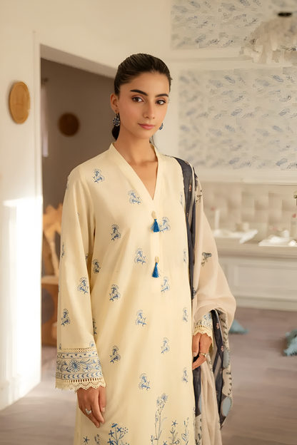 Cross Stitch Embroidered lawn 3 Piece PV-3031