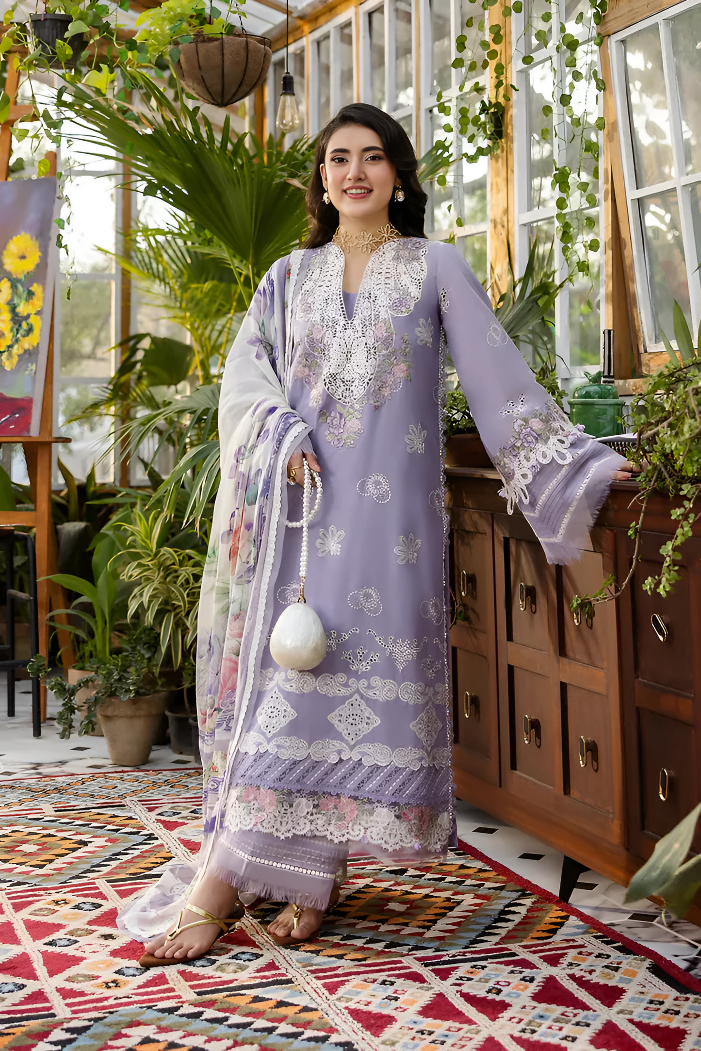 Elaf ChikenKari Embroidered 3 Piece Lawn PV-3038