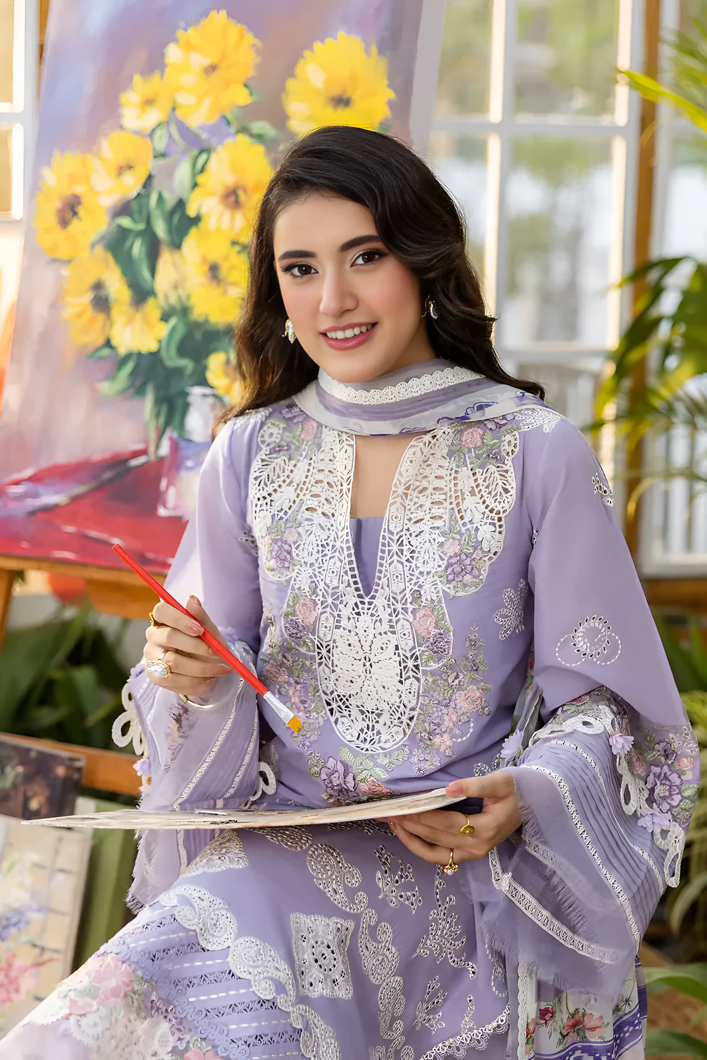 Elaf ChikenKari Embroidered 3 Piece Lawn PV-3038