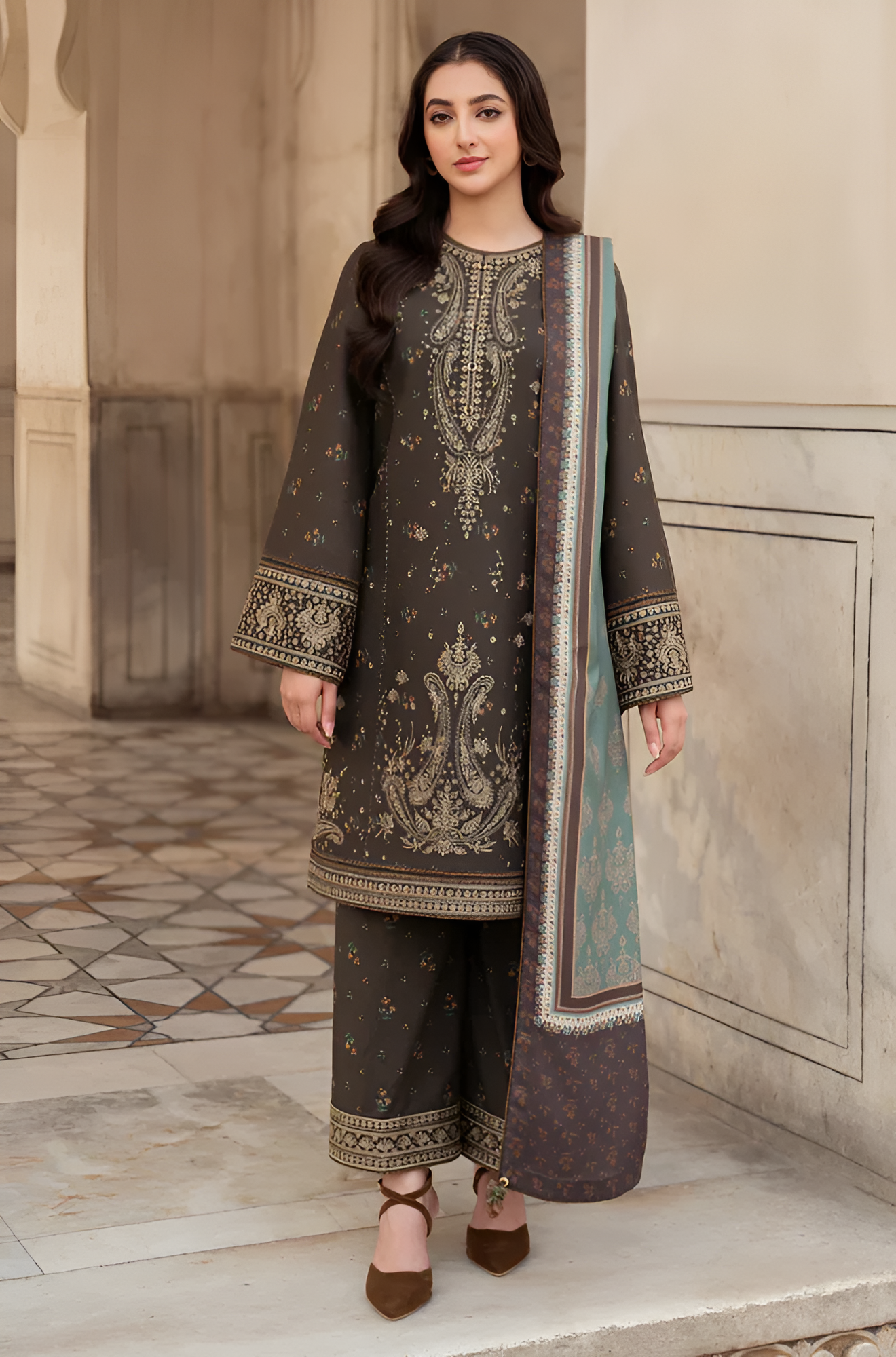 Jazmin Embroidered Lawn 3 Piece PV-038