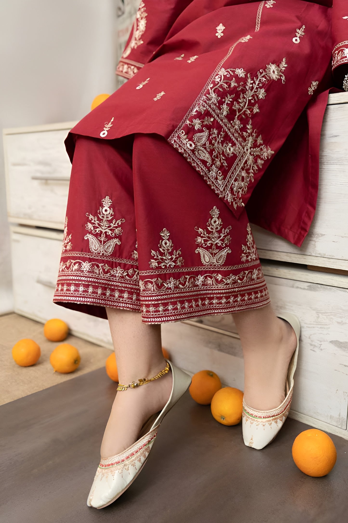 URGE 3 Piece Embroidered Lawn PV-060