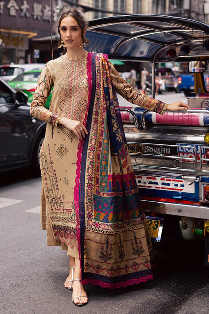 Marjjan Lawn 3 Piece Embroidered Dress PV-1021