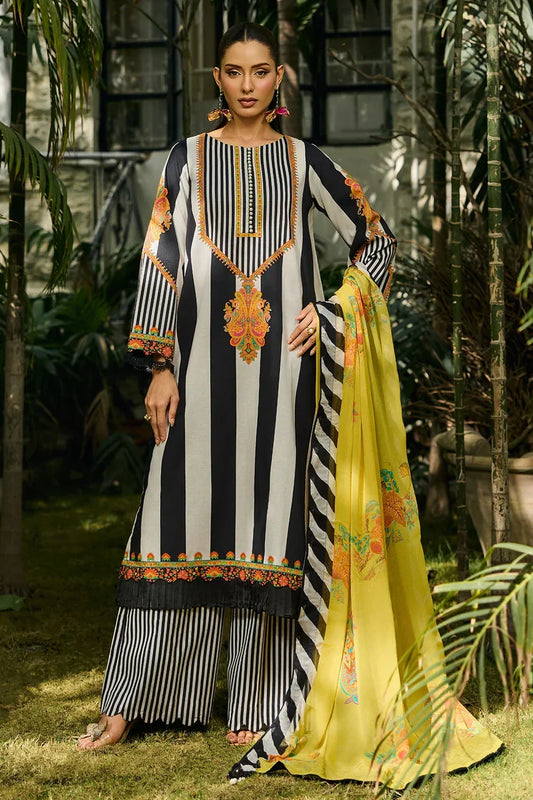 Charizma Printed three piece suit PV-3073