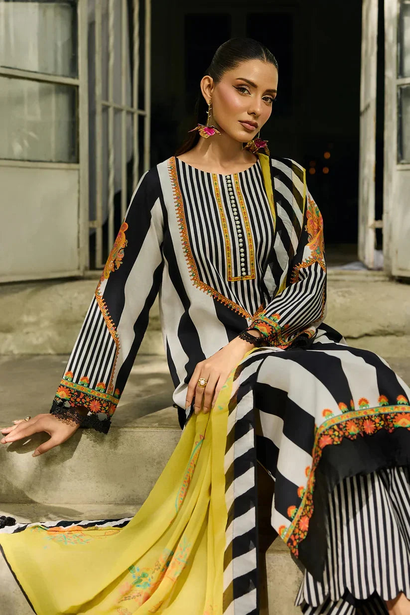 Charizma Printed three piece suit PV-3073