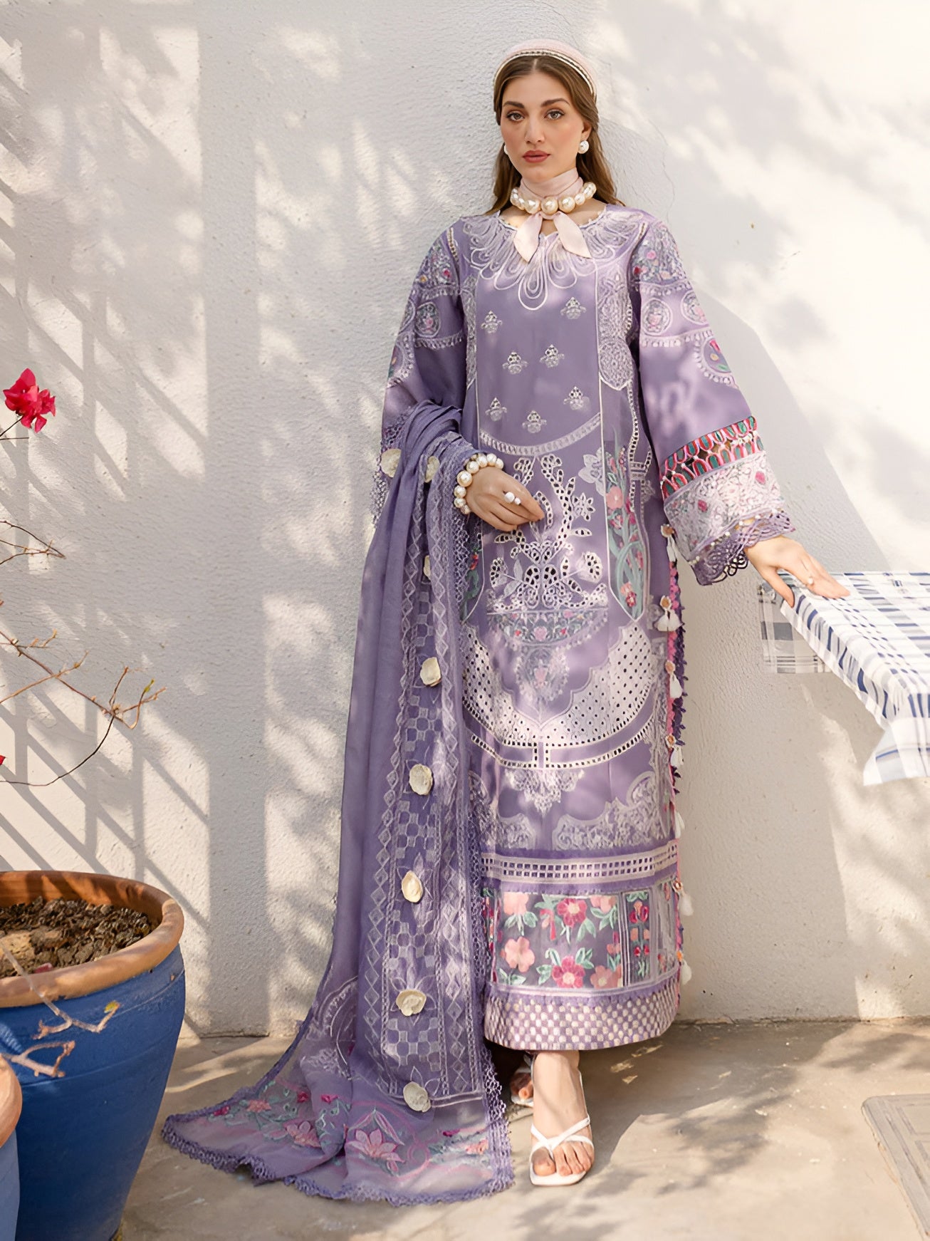 PARISHAY Summer 3 Piece Lawn Embroidered PV-3060