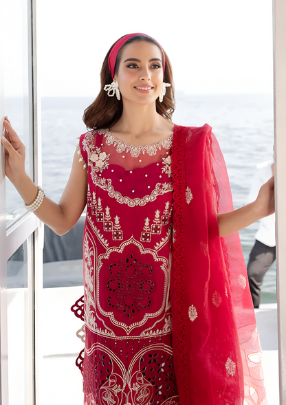 PARISHAY Summer 3Pcs Lawn Embroidered PV-3059