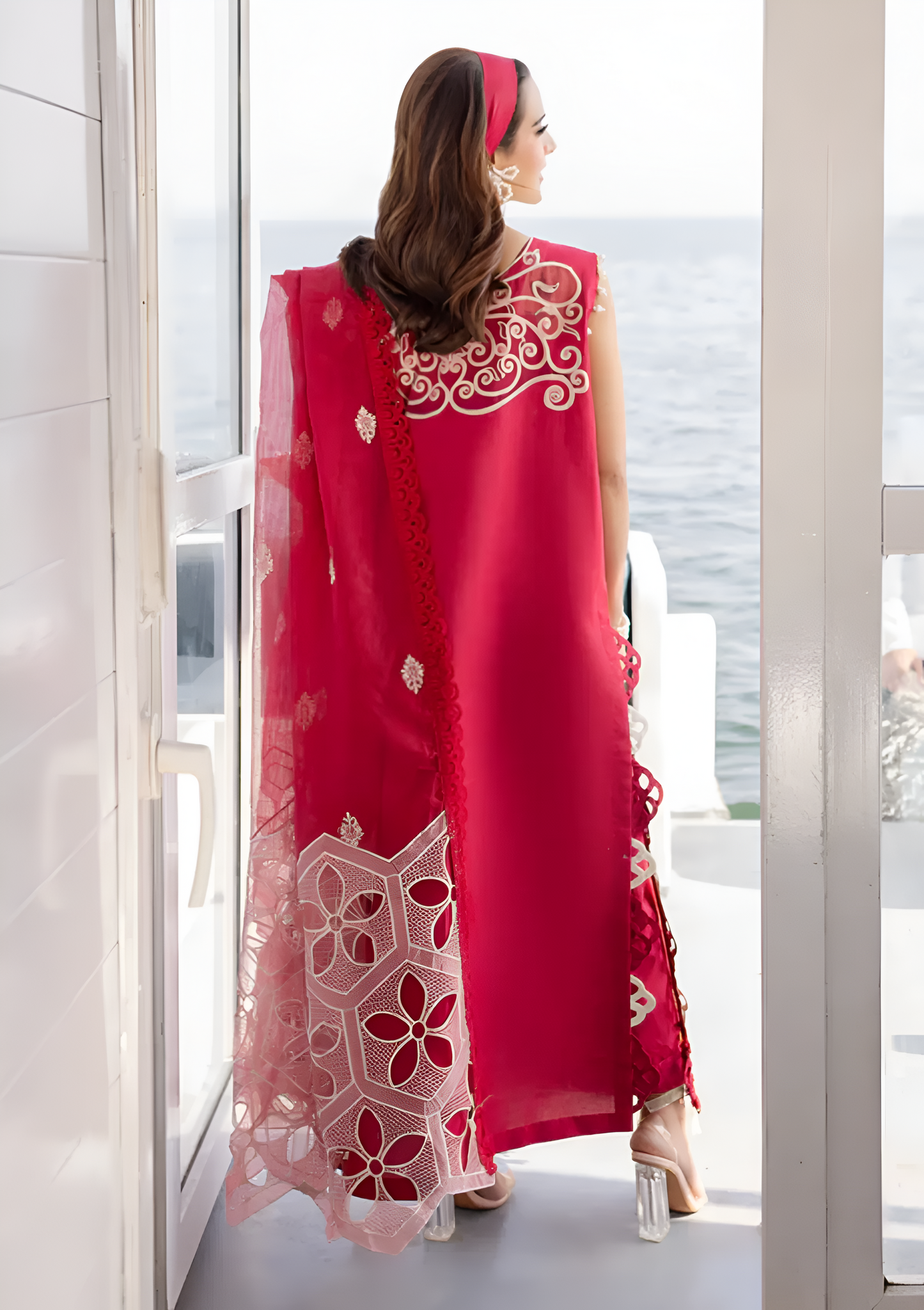 PARISHAY Summer 3Pcs Lawn Embroidered PV-3059