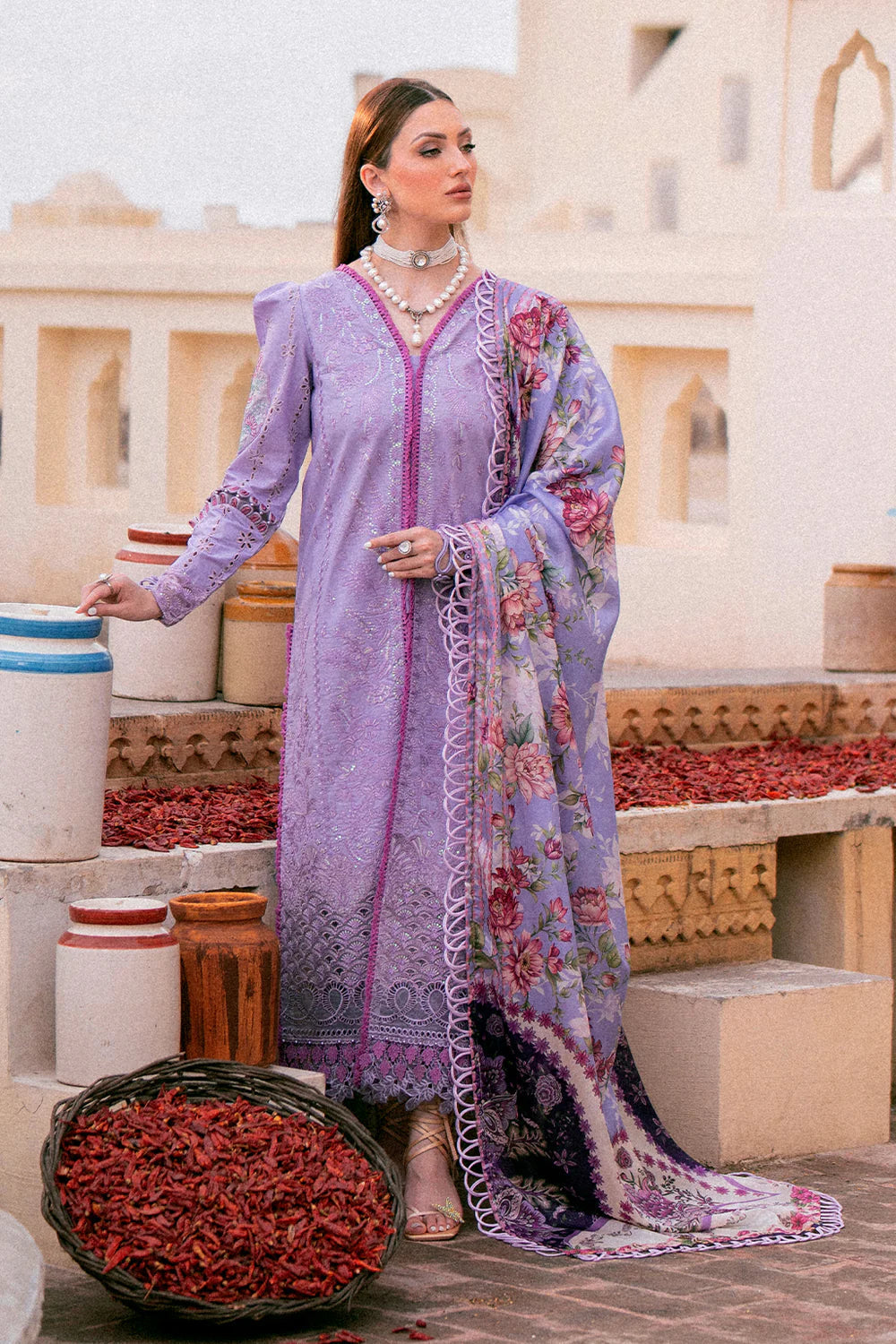 Zarposh Lawn 3 Piece Embroidered Suit PV-582