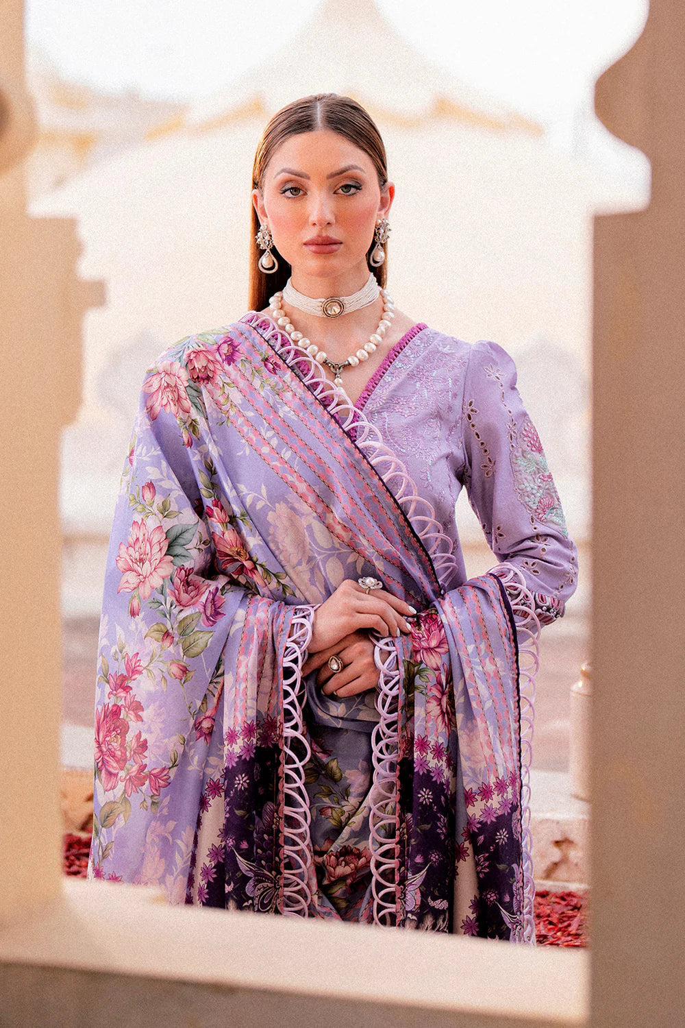 Zarposh Lawn 3 Piece Embroidered Suit PV-582