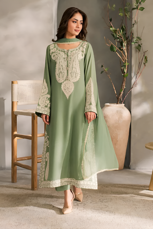 Poshak Villa 3 Piece Embroidered Lawn PV-097