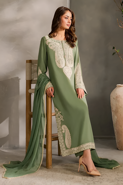 Poshak Villa 3 Piece Embroidered Lawn PV-097