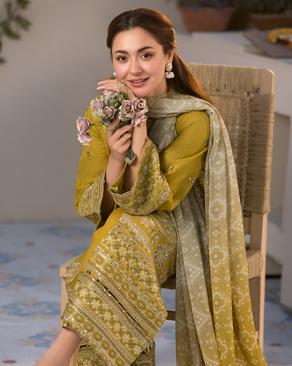 Poshak Villa Embroidered Lawn 3 Piece PV-119