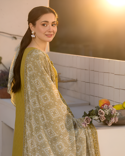 Poshak Villa Embroidered Lawn 3 Piece PV-119