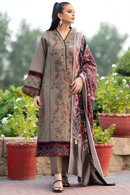 Bin Ilyas Embroidered Lawn 3 Piece PV-002