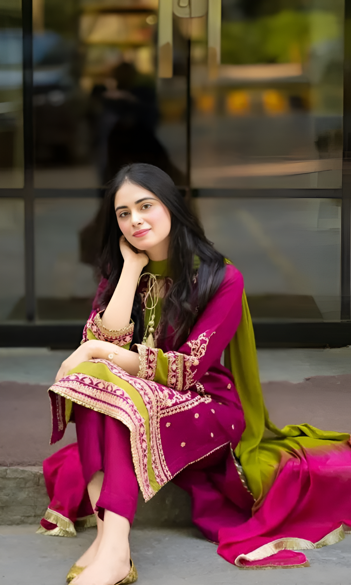 MEENA 3 Piece Embroidered Lawn PV-077