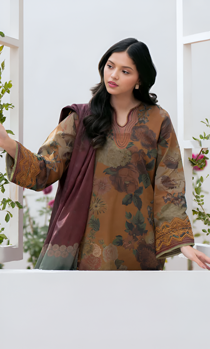 Baroque 3 Piece Lawn Suit PV-004