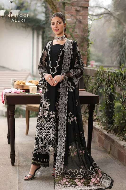 Poshak Villa Embroidered Lawn 3 Piece PV-4032