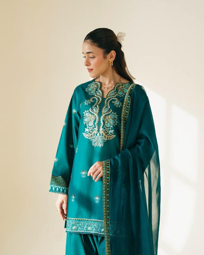 Poshak Villa Embroidered Lawn Dress PV-3272