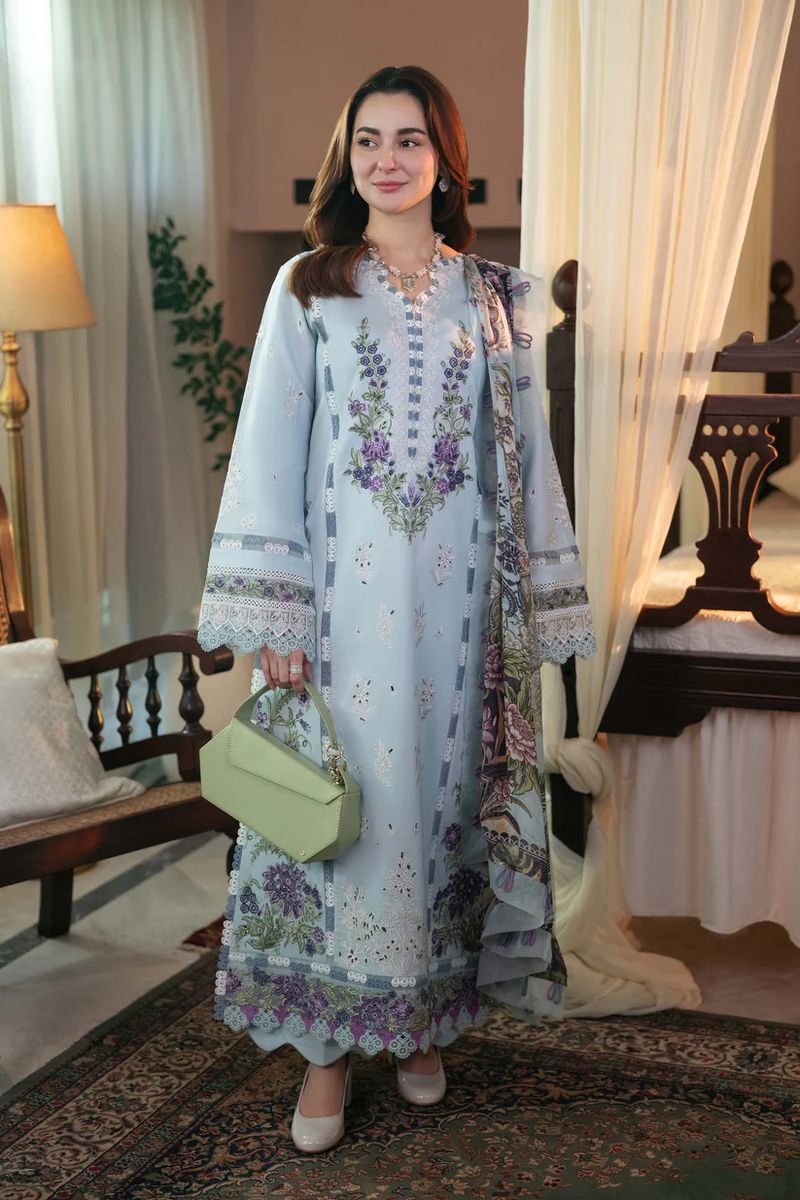 Jade Lawn Embroidered 3 Piece Suit PV-1009
