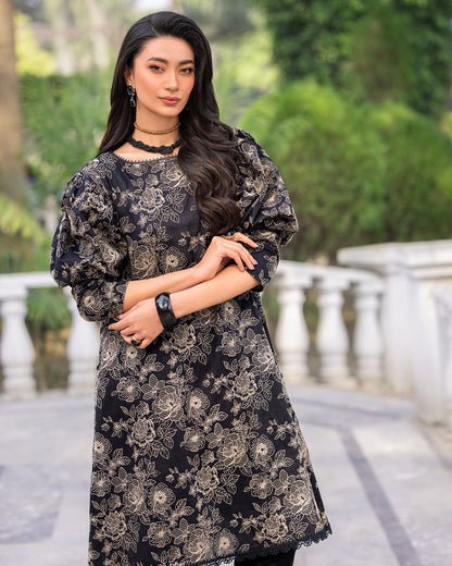 Poshak Villa 3 Piece Embroidered Dhanak | D-0401