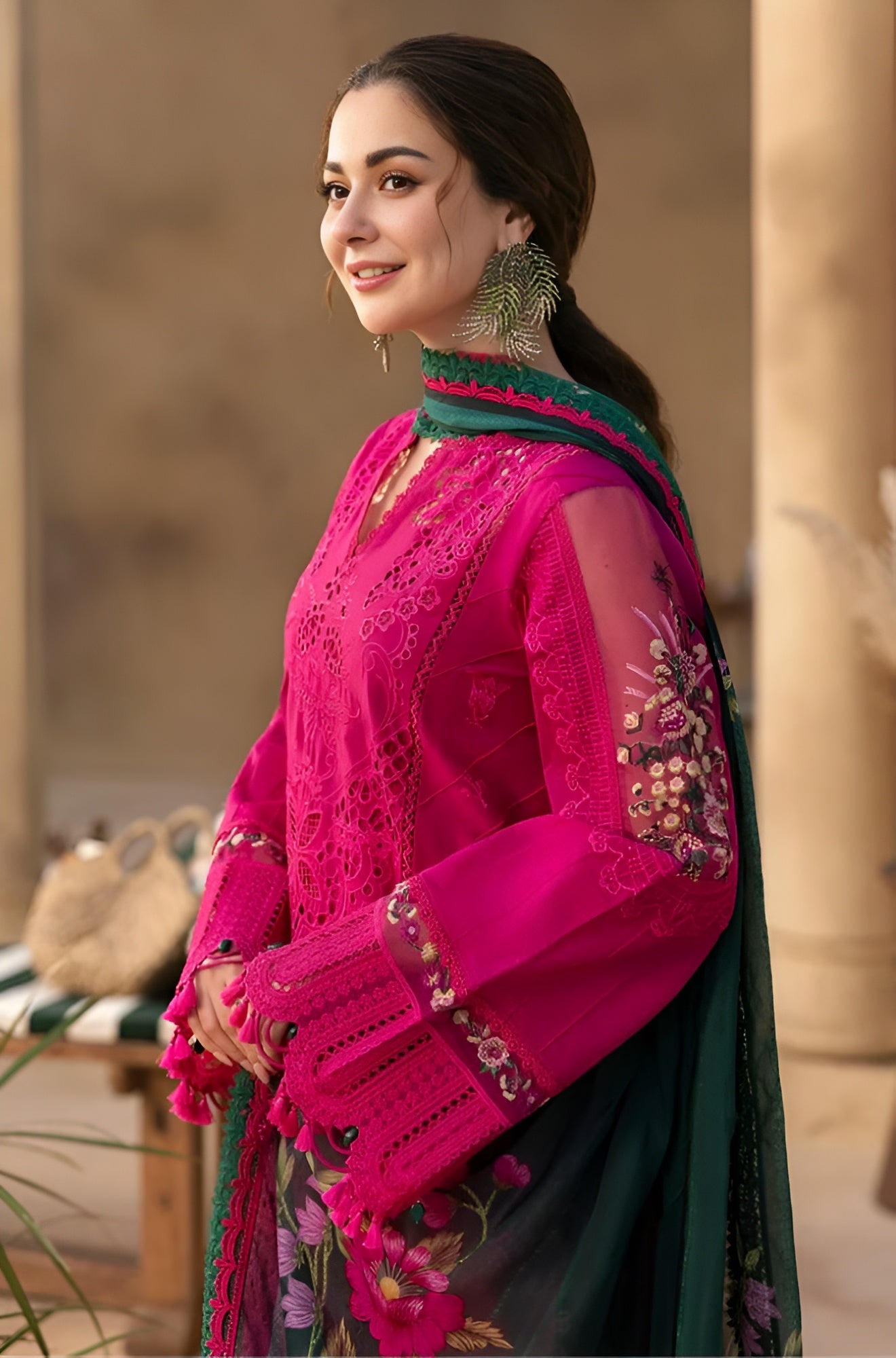 Poshak Villa 3 Piece Embroidered Lawn PV-1010