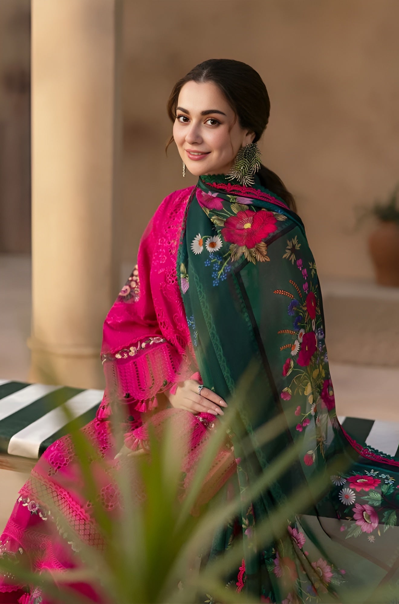 Poshak Villa 3 Piece Embroidered Lawn PV-1010