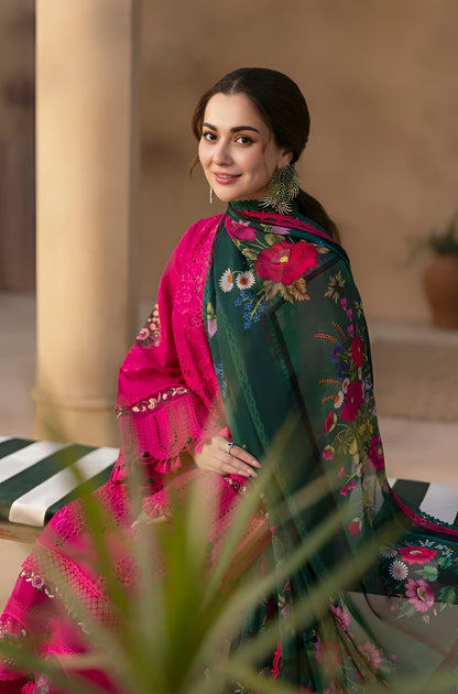 Poshak Villa 3 Piece Embroidered Lawn PV-1010