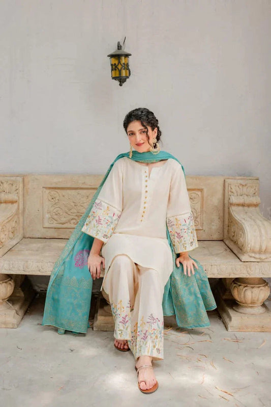 PV- Lawn Dress D- 023